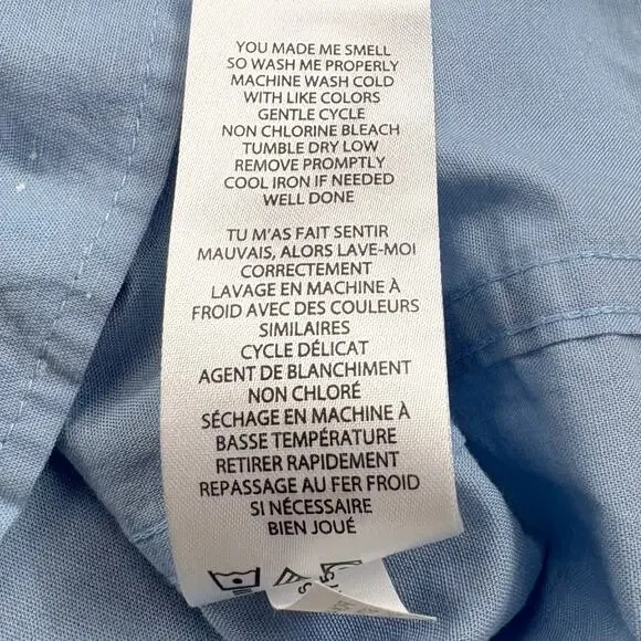 Travis Mathew Studebaker Button Down Size Large Blue Regular Fit Work Casual NEW - Picture 11 of 13